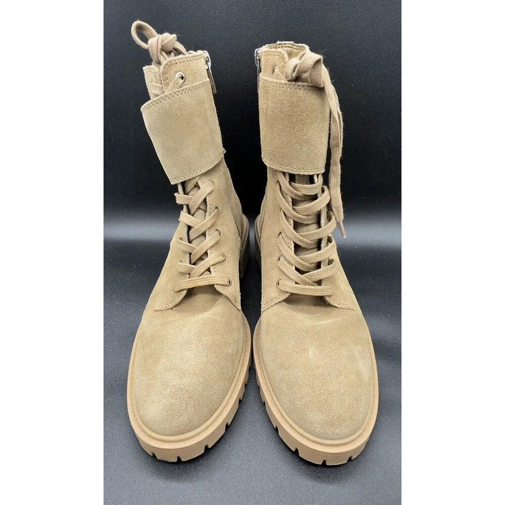 Vince Camuto Faudry Combat Boots Wild Mushroom 9.0 Women's Boots
